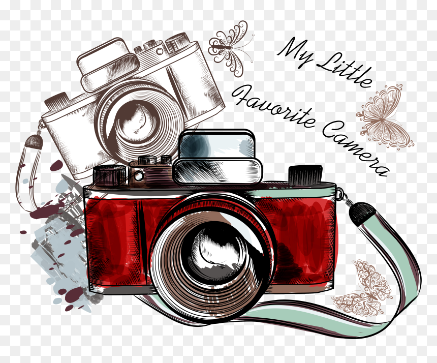 Camera Free Hq Image Clipart - Camera Vintage Png, Transparent Png - flashes png