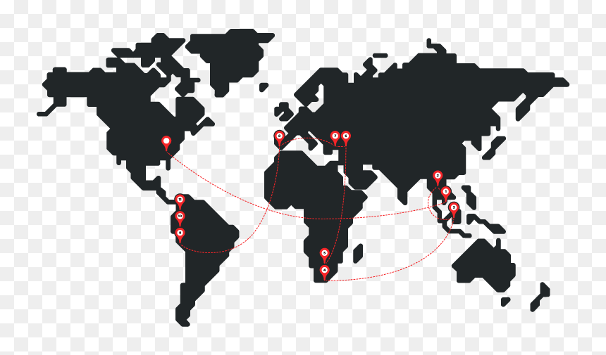 World Map Globe Vector Graphics - World Map Outline Black, HD Png Download - world map silhouette png