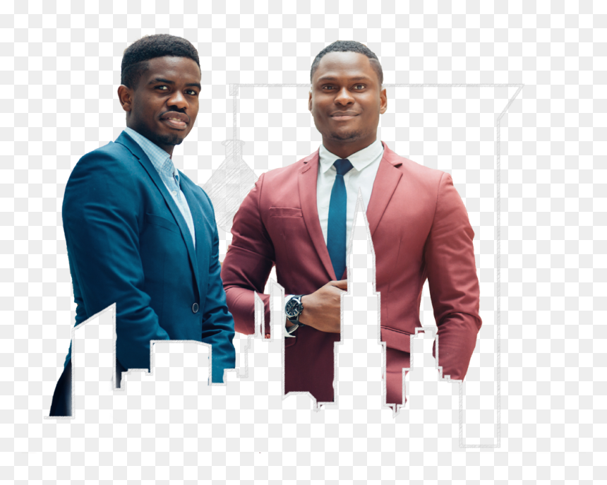 "a Picture Of Two Black Business Men - Businessperson, HD Png Download - business person png