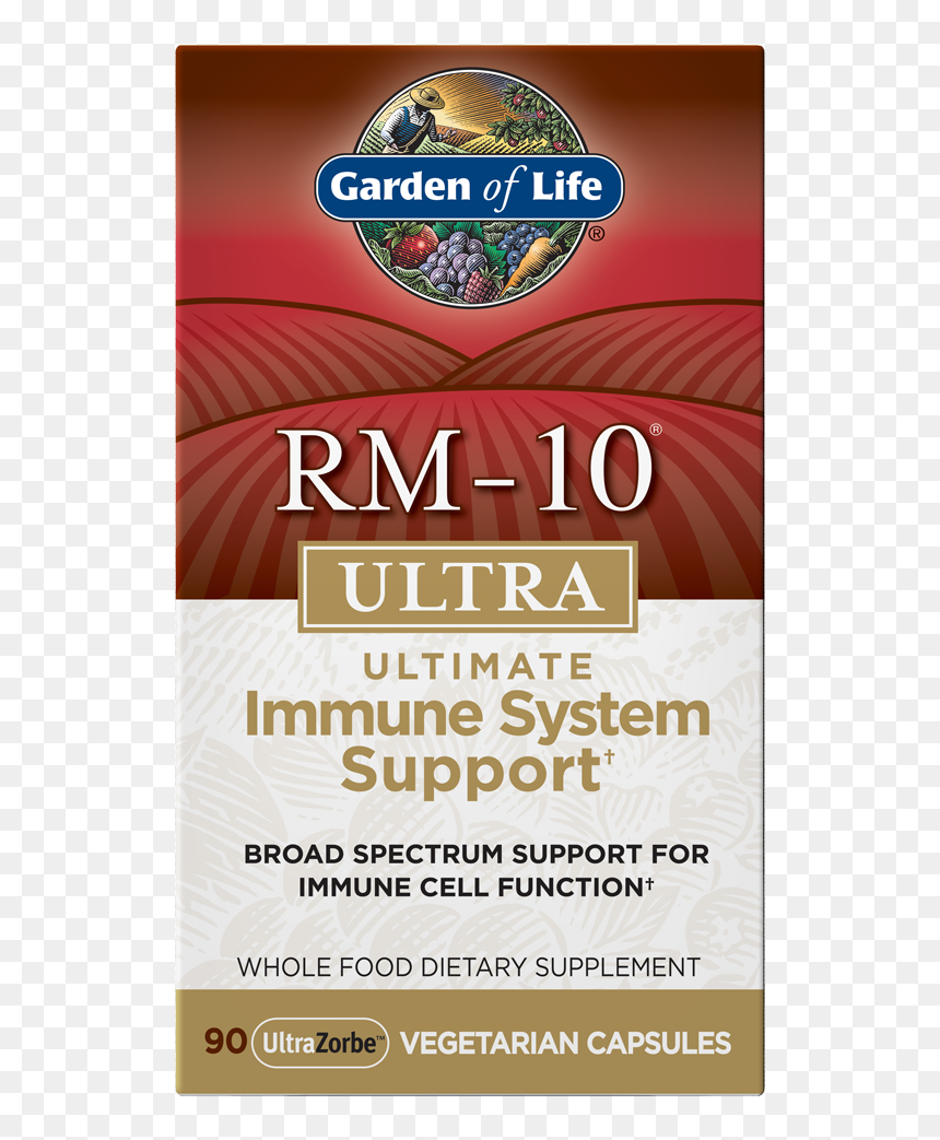 Rm 10 Ultra Immune System Support 90 Vegetarian Capsules"
 - Bar Soap, HD Png Download - immune system png