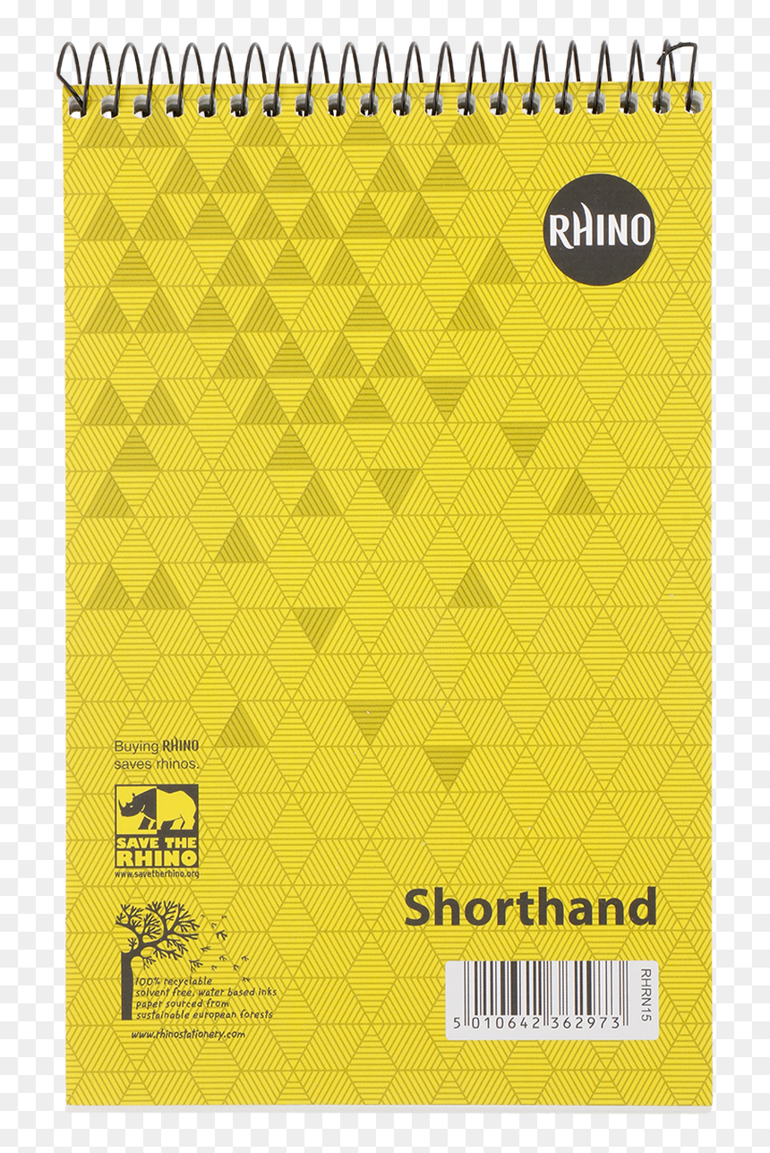 Rhino Shorthand Notepad, 150 Leaf, 8mm Ruled - Art Paper, HD Png Download - notepad paper png