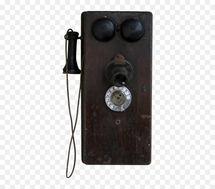 Phone, Antique, Old, Wood, Wall, Communication, Dial - Old Pay Phones Phone Part, HD Png Download - old telephone png