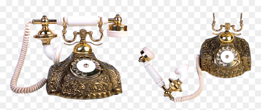 Old Phone Phone Link Free Photo - Gold Old Telephone Transparent, HD Png Download - old telephone png