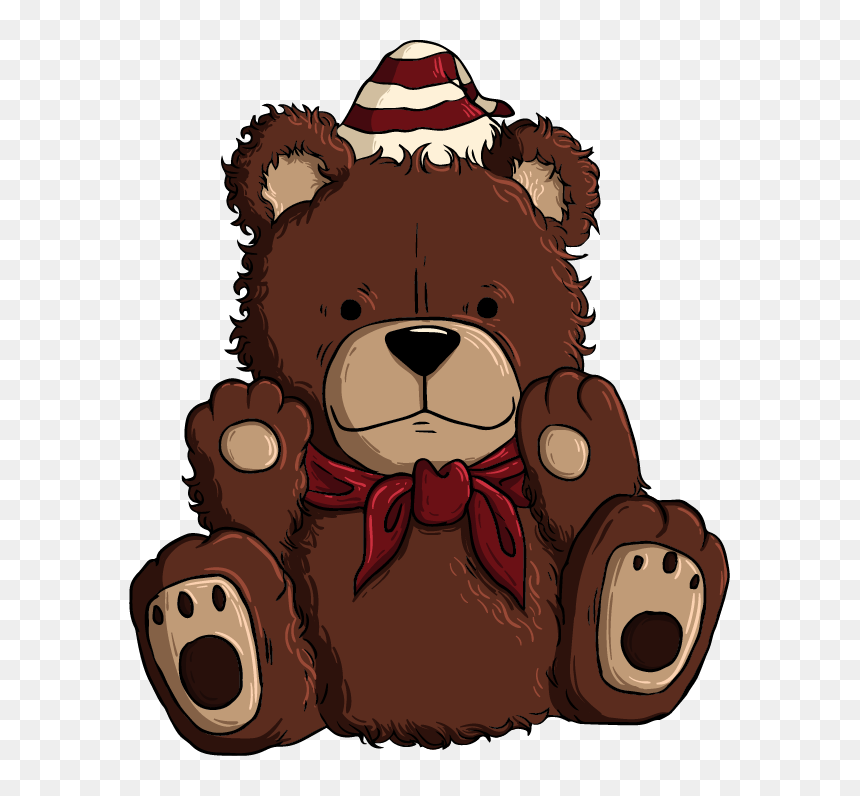 Fluffy Teddy Bear Cartoon, HD Png Download - teddy png