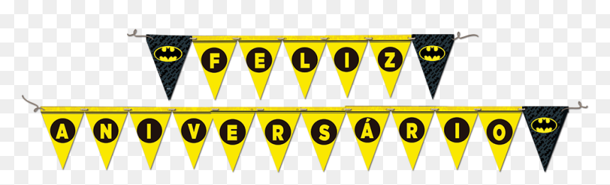 Faixa Feliz Aniversário Batman Geek - Bandeirinha De Feliz Aniversário, HD Png Download - feliz aniversario png