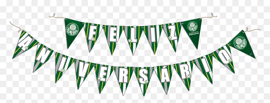 Faixa Feliz Aniversário Palmeiras - Painel De Aniversario Do Palmeiras, HD Png Download - feliz aniversario png