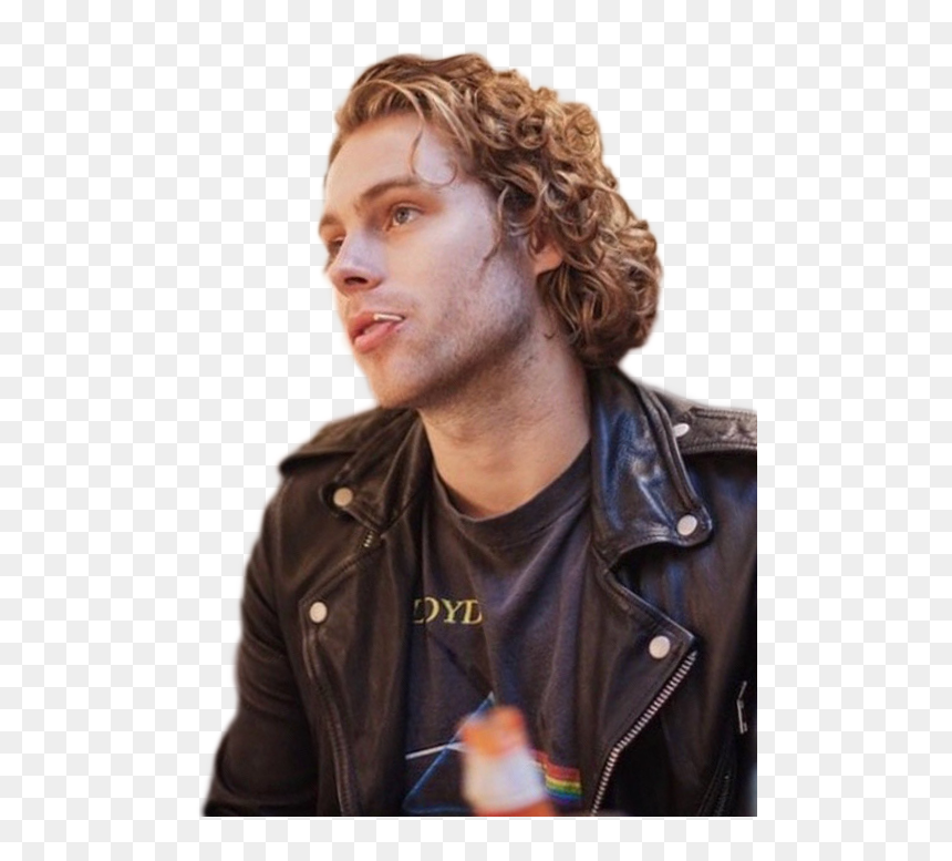 Luke Hemmings Png - Leather Jacket, Transparent Png - calum hood png