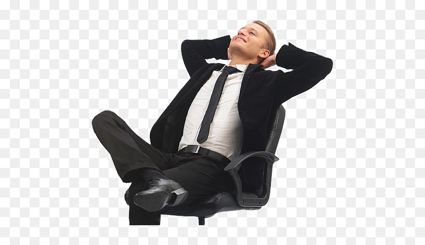 Relaxed Man Png - Man In Chair Png, Transparent Png - relaxing png
