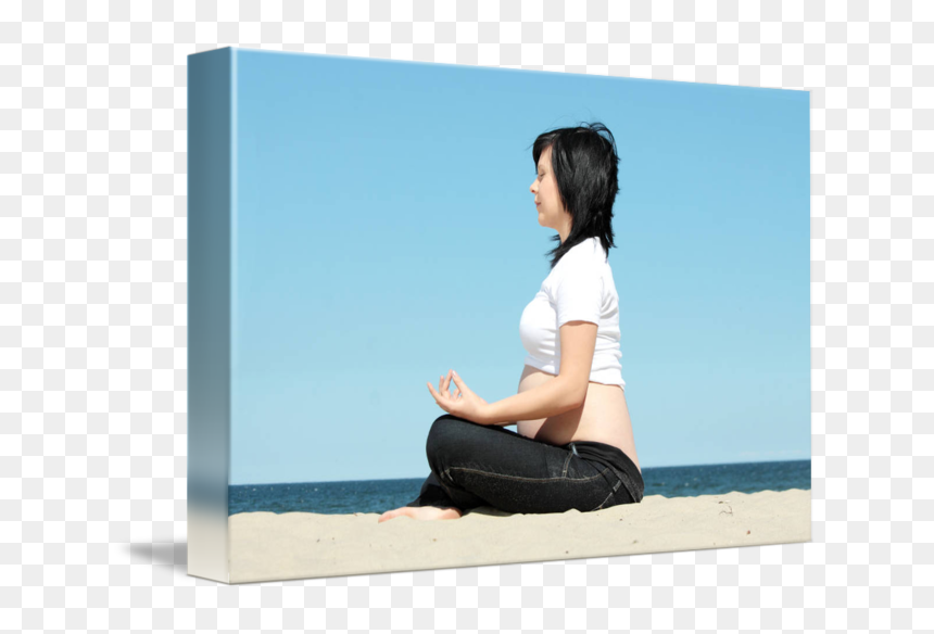 Beautiful Woman Relaxing At The By B - Stock Photography, HD Png Download - relaxing png