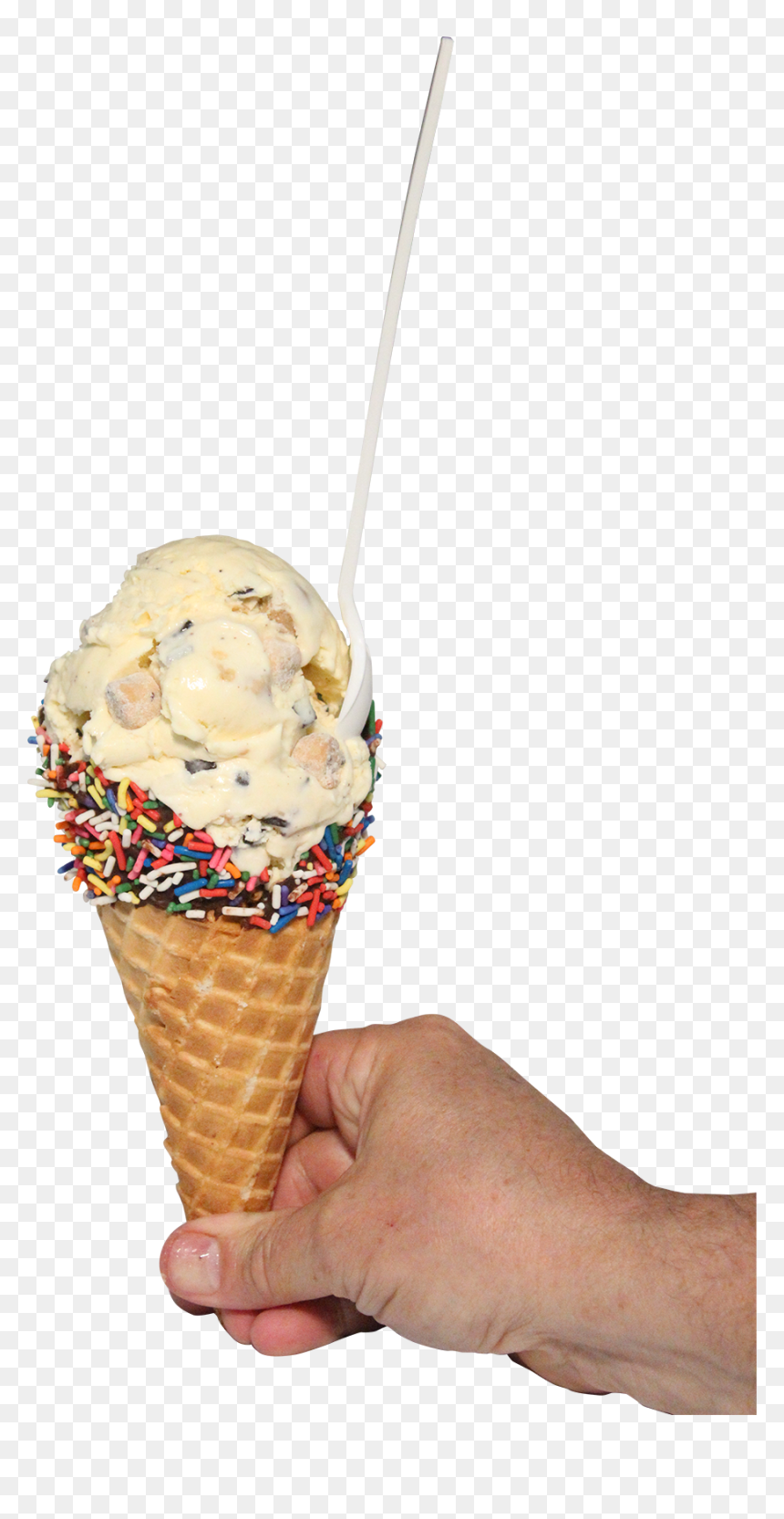 Gelato, HD Png Download - waffle cone png