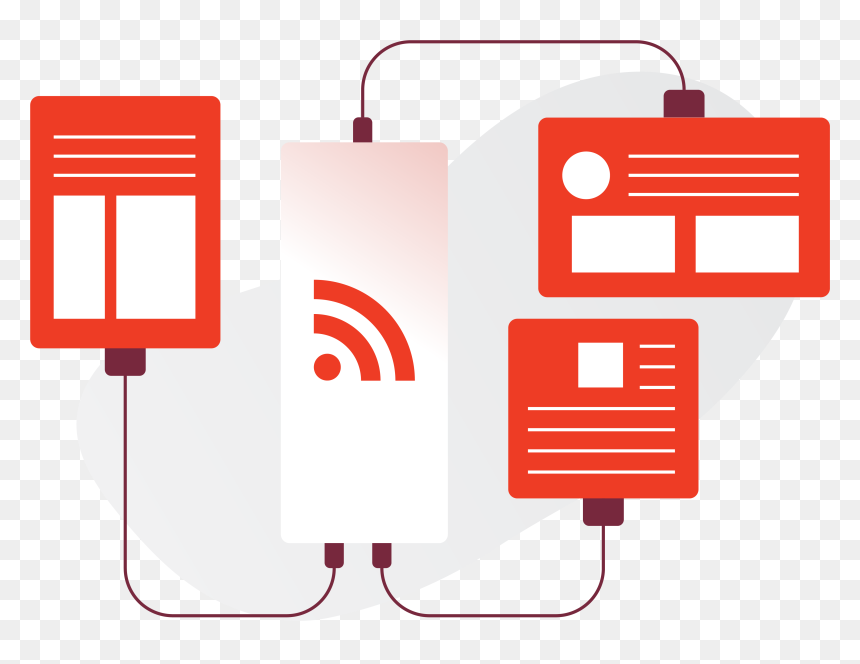 How To Connect Any Rss Feeds And Repost Content To, HD Png Download - rss logo png