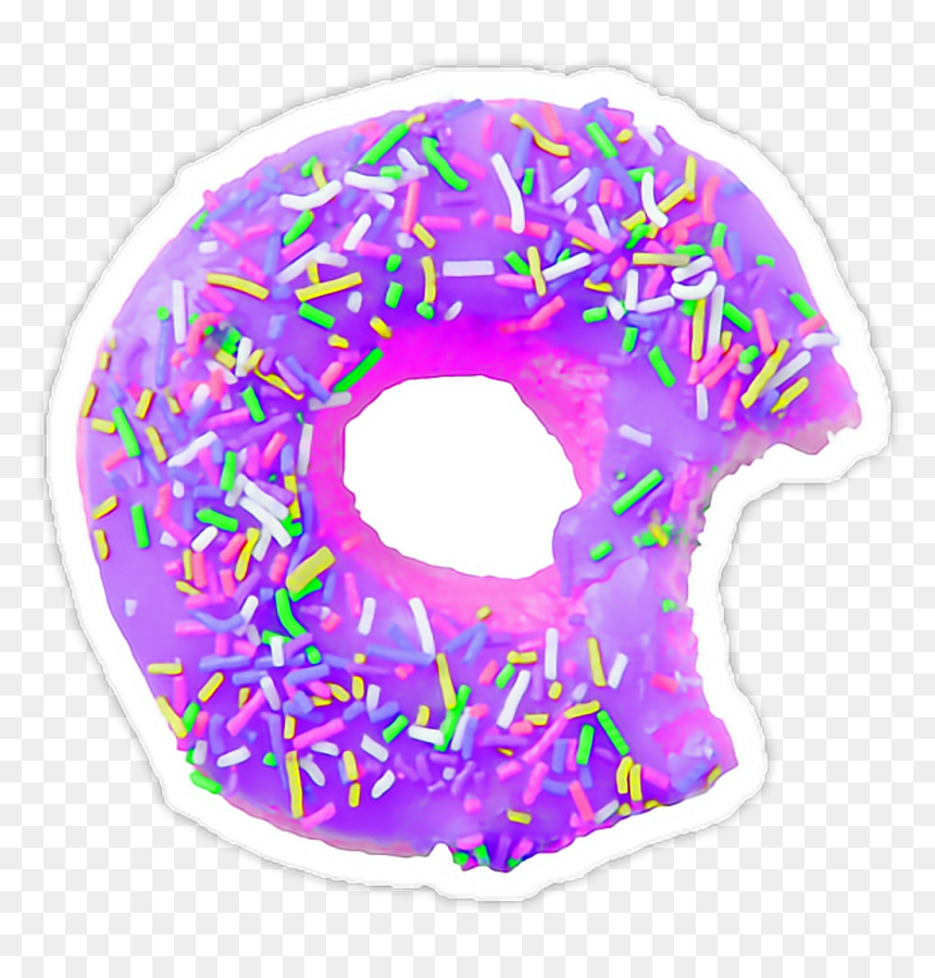 Donut Transparent, HD Png Download - png purple