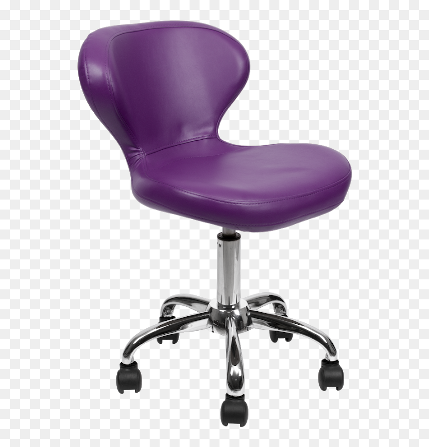 Pedi Stool Royal Purple Staff Chair - Chair, HD Png Download - png purple