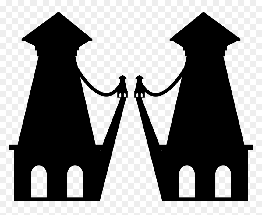 Antioquia Bridge Silhouette Monument Of Colombia Country - Monument, HD Png Download - bridge silhouette png