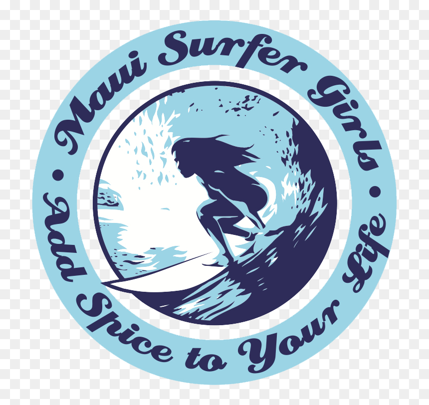 Girl Surf Logo, HD Png Download - surfer silhouette png