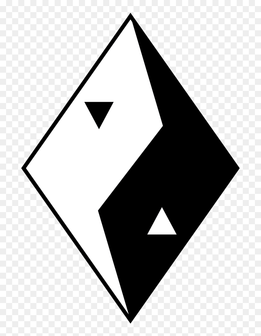 Ying Yang Clipart - Triangle, HD Png Download - yang png