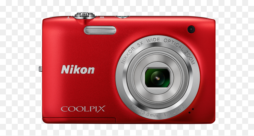Red - Nikon Coolpix S2800, HD Png Download - nikon camera png