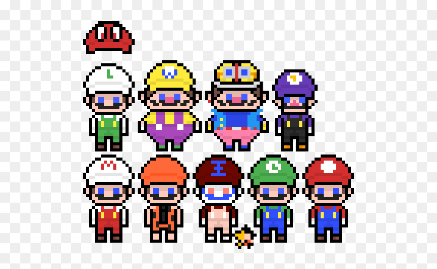 Danganronpa Mario Bros Pixel, HD Png Download - ness sprite png