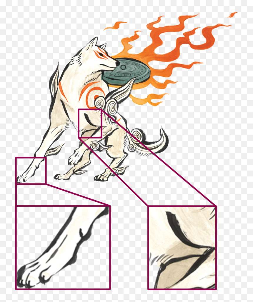 Okami Amaterasu, HD Png Download - amaterasu png