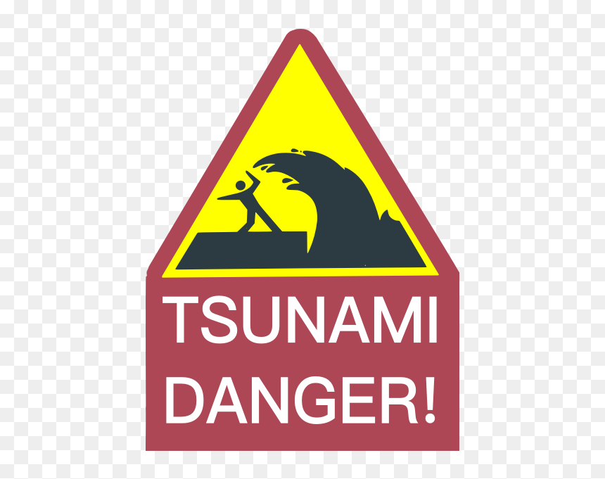 Tsunami Danger Sign - Saint-malo, HD Png Download - radioactive sign png