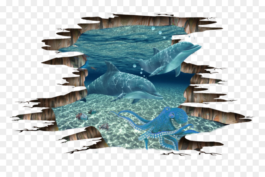 #ocean #sea #creature #dolphin #asthetic #3d #mindblown - Stickers 3d Png, Transparent Png - mind blown png