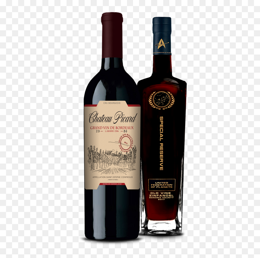 Chateau Picard Wine Star Trek, HD Png Download - picard png