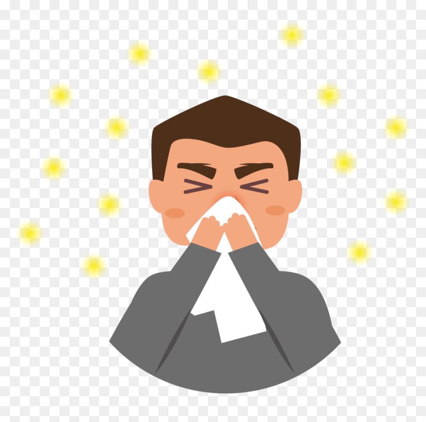 People With Hay Fever Or Perennial Allergic Rhinitis - Hay Fever Clipart, HD Png Download - perennial png