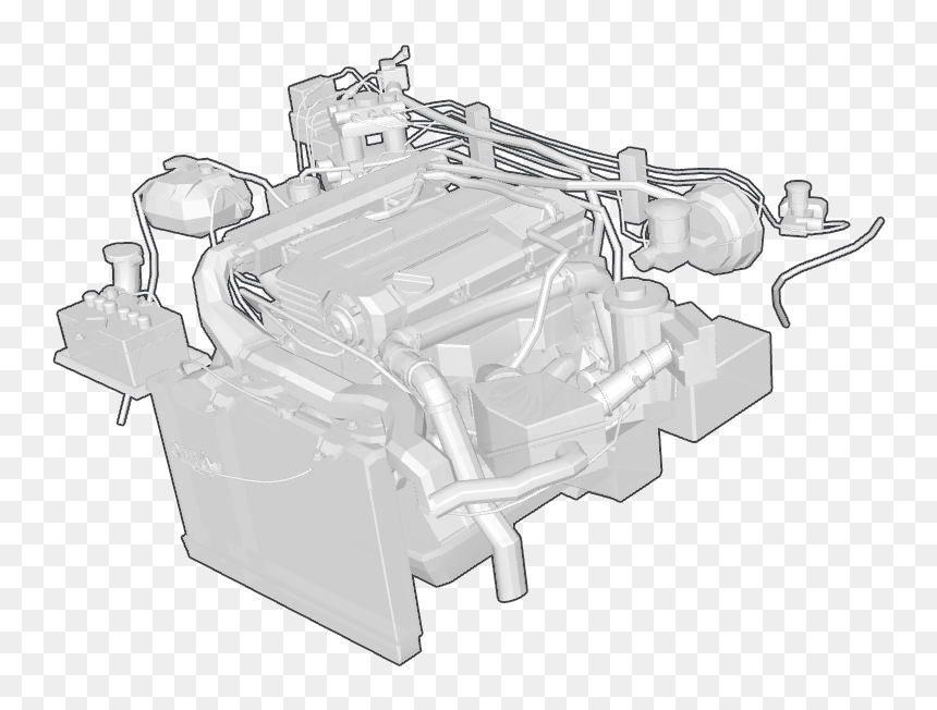 Diagram, HD Png Download - car engine png