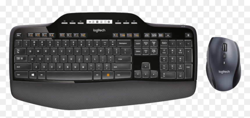 Logitech Keyboard Mouse - Logitech Wireless Desktop Mk710, HD Png Download - logitech png