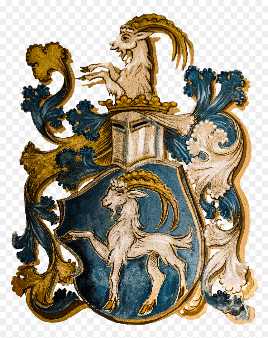 Coat Of Arms Zodiac Sign Capricorn - Coat Of Arms Aquarius, HD Png Download - zodiac sign png