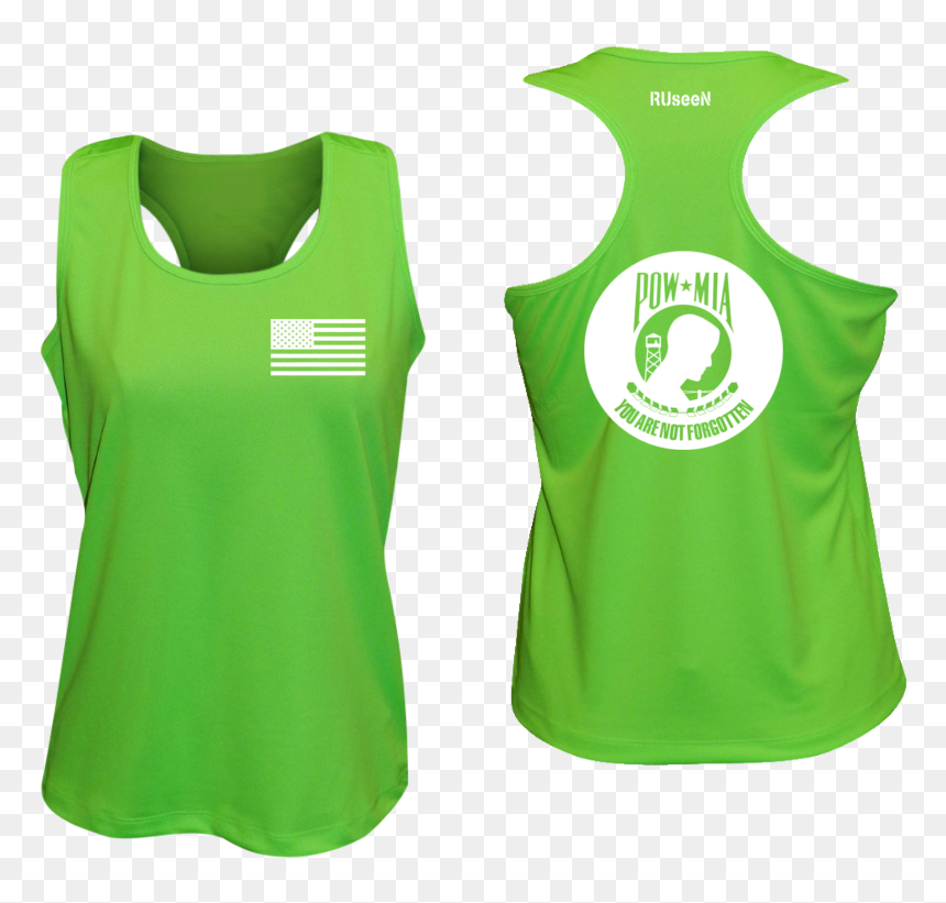 Women"s Reflective Tank Top - Active Tank, HD Png Download - pow mia png