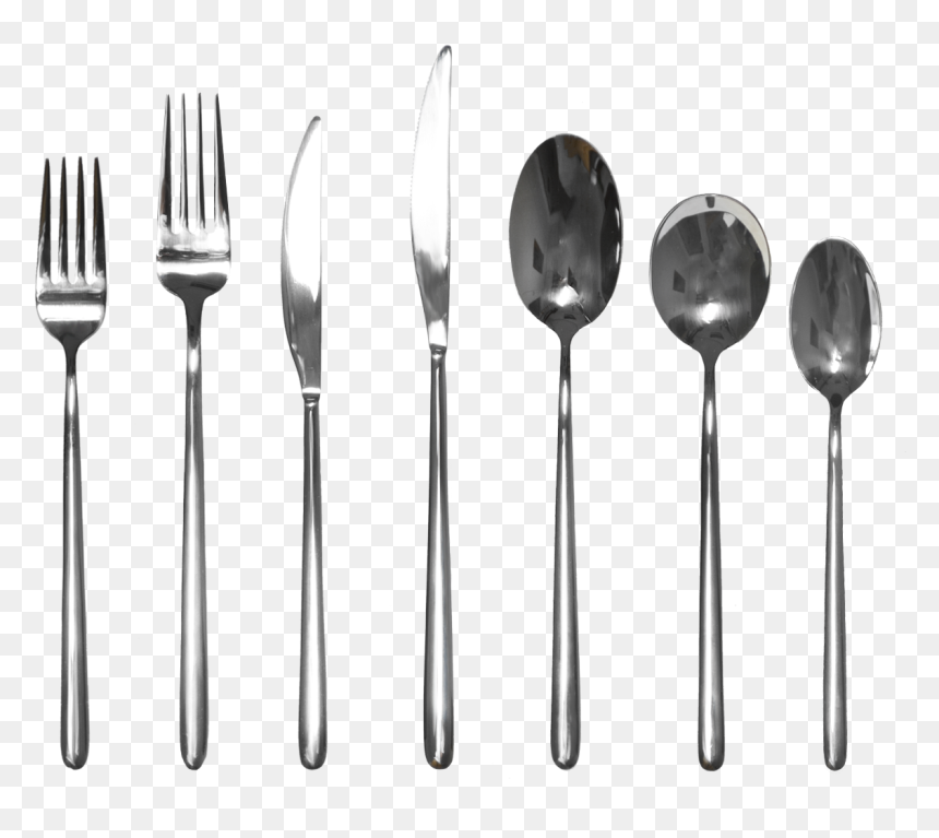 The New Linear Cutlery Range - Spoon, HD Png Download - steel crockery png