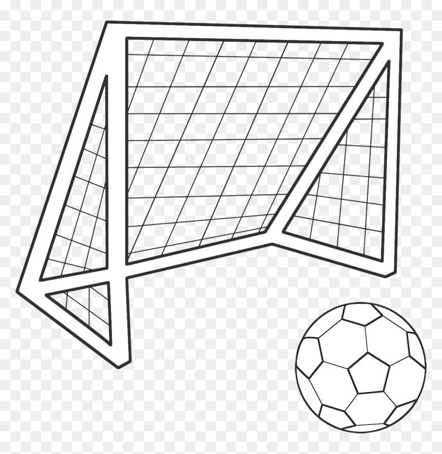 Goal Background Football Transparent Soccer Net Drawing Easy Hd Png Download Vhv