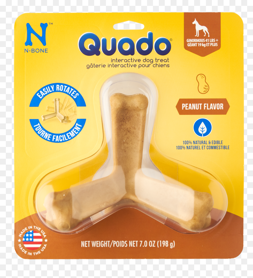 N Bone Quado Mint Flavor Giant 7 Ounce, HD Png Download - dog bone png