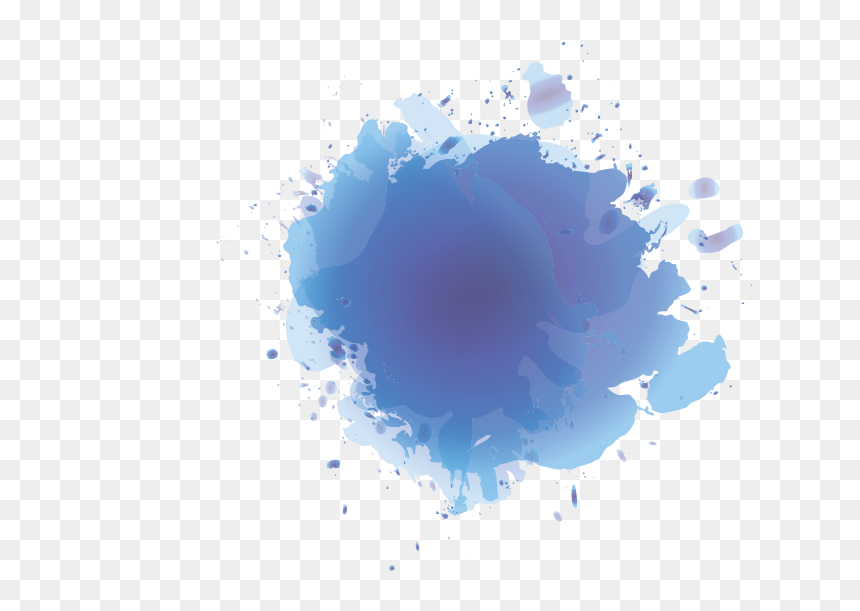 Paint Splash Png Transparent, Png Download - blue circle png