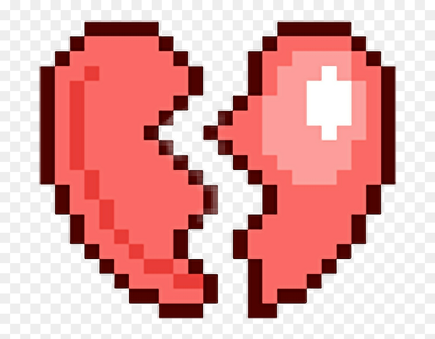 Donut Pixel Art, HD Png Download - pixel heart png
