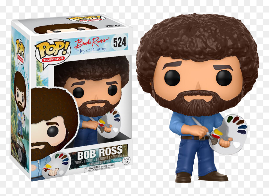 Bob Ross Funko Pop, HD Png Download - bob ross png
