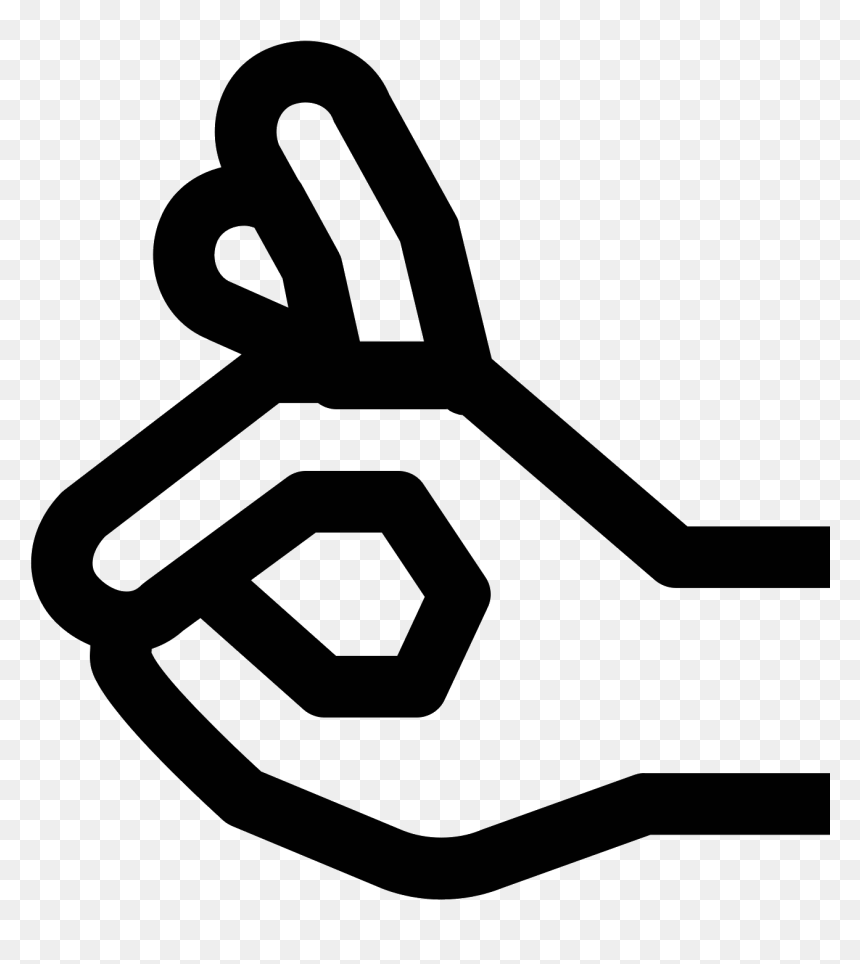 Icon, HD Png Download - ok hand png