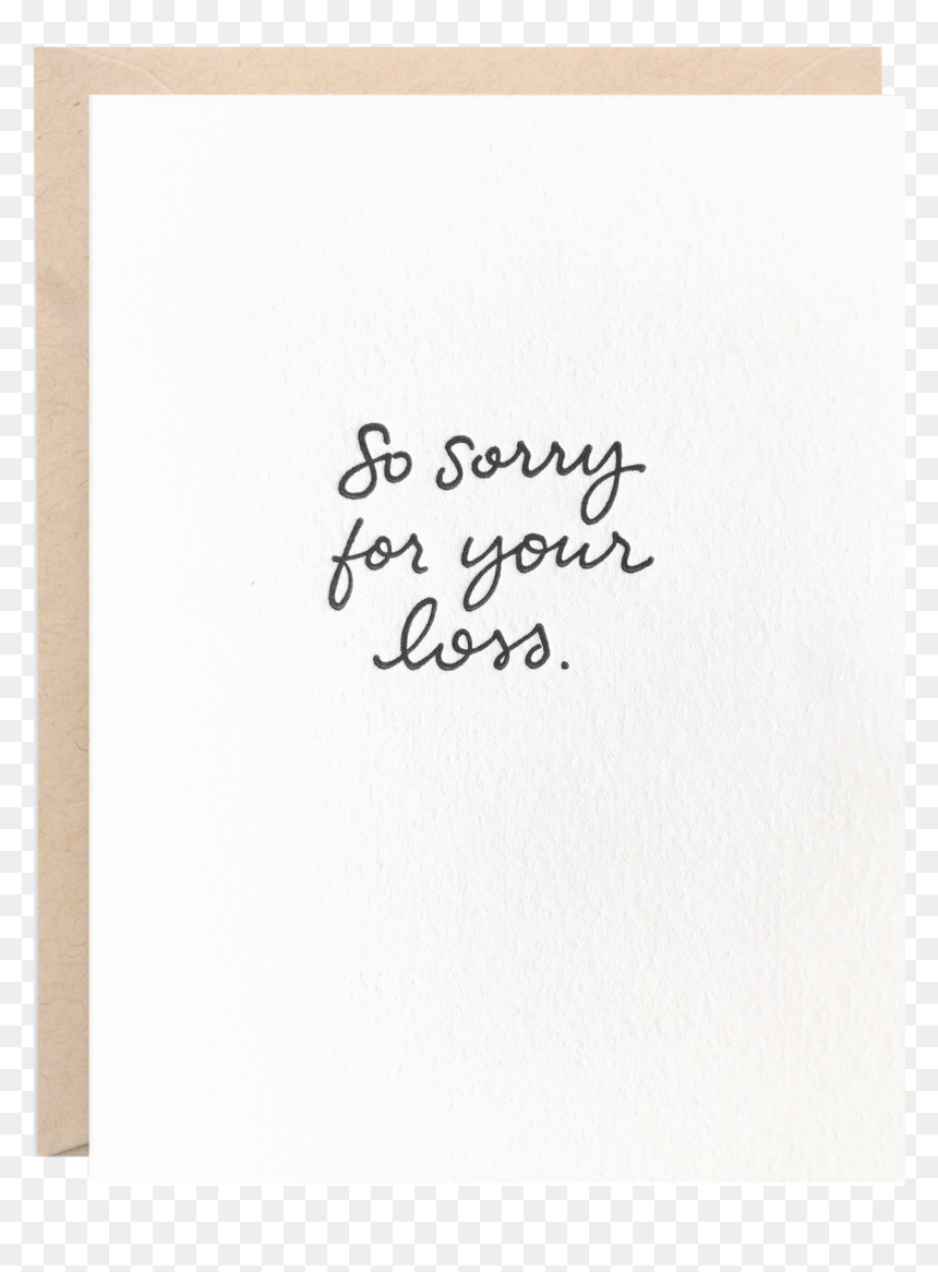 Greeting Card Sorry For Your Loss, HD Png Download - loss.png