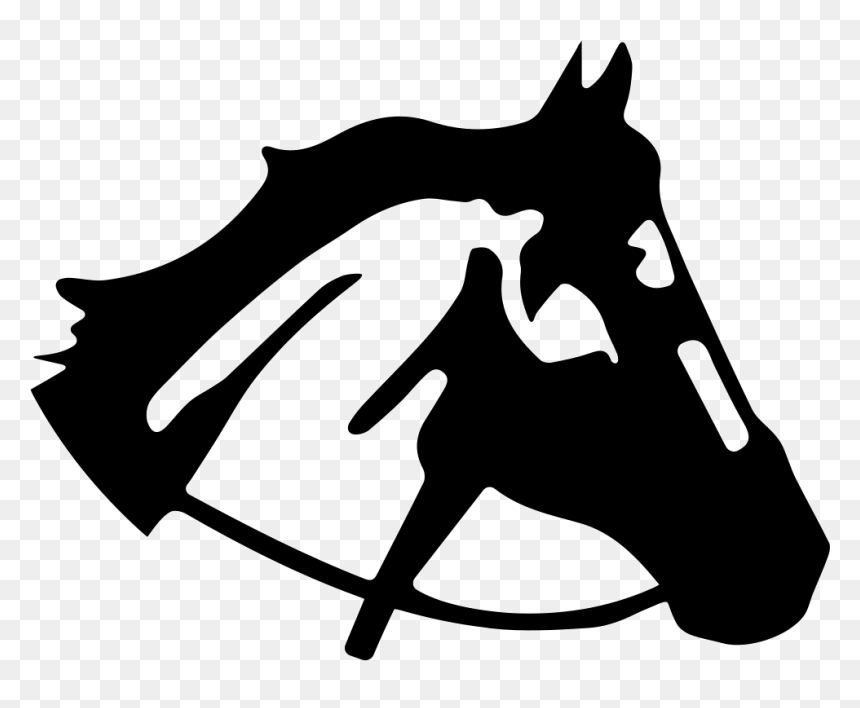Horse Head Image Silhouette, HD Png Download - head png