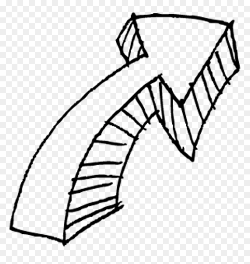 Graffiti Clipart Arrows, HD Png Download - hand drawn arrow png