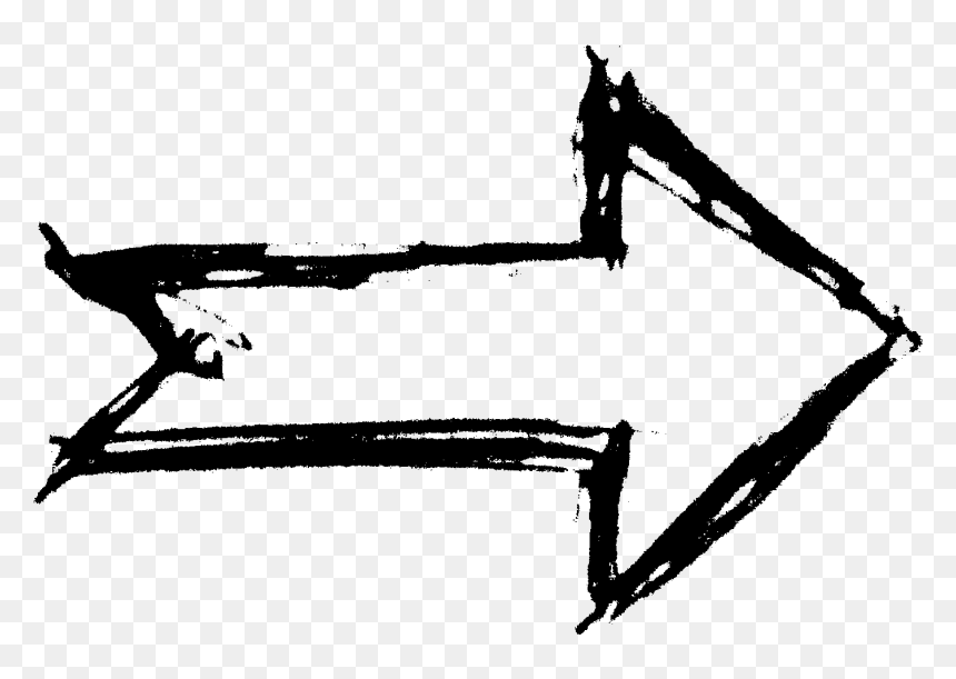 Arrow Hand Drawn Png, Transparent Png - hand drawn arrow png
