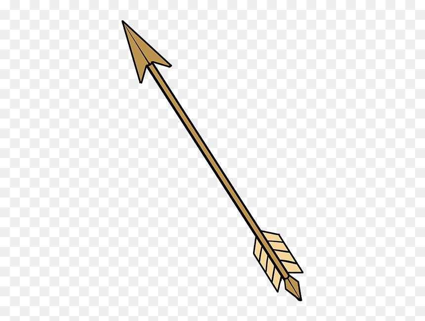 Drawing Of A Arrow, HD Png Download - hand drawn arrow png