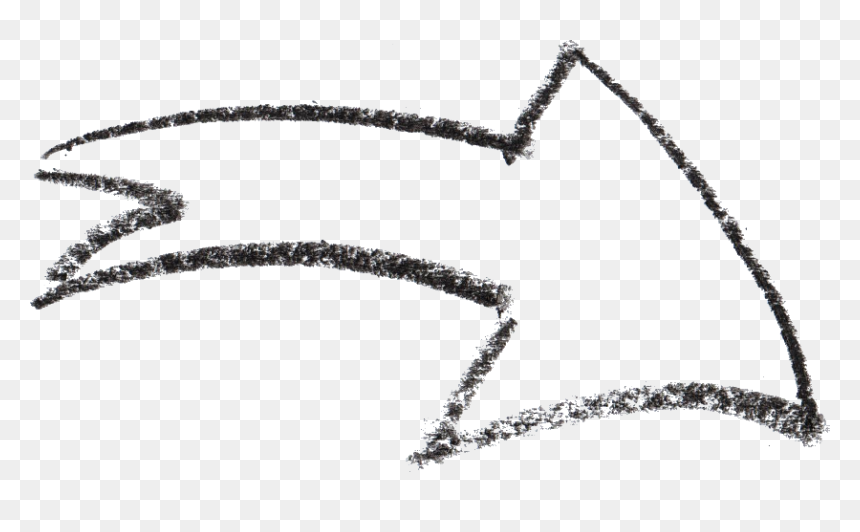 Drawing, HD Png Download - hand drawn arrow png