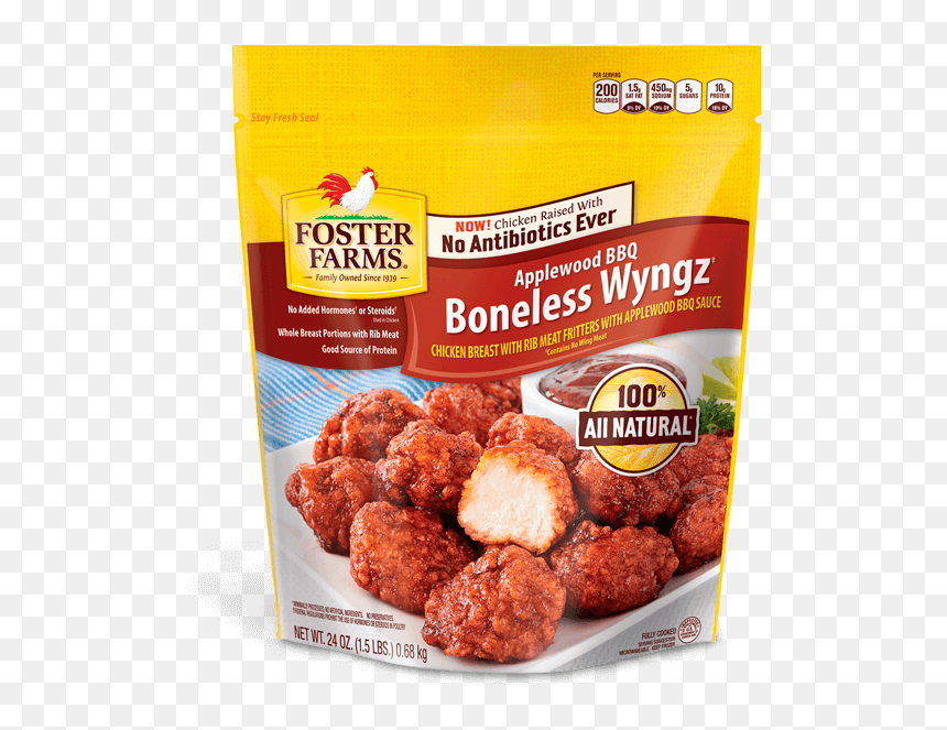 Foster Farms Boneless Wyngz, HD Png Download - chicken wings png
