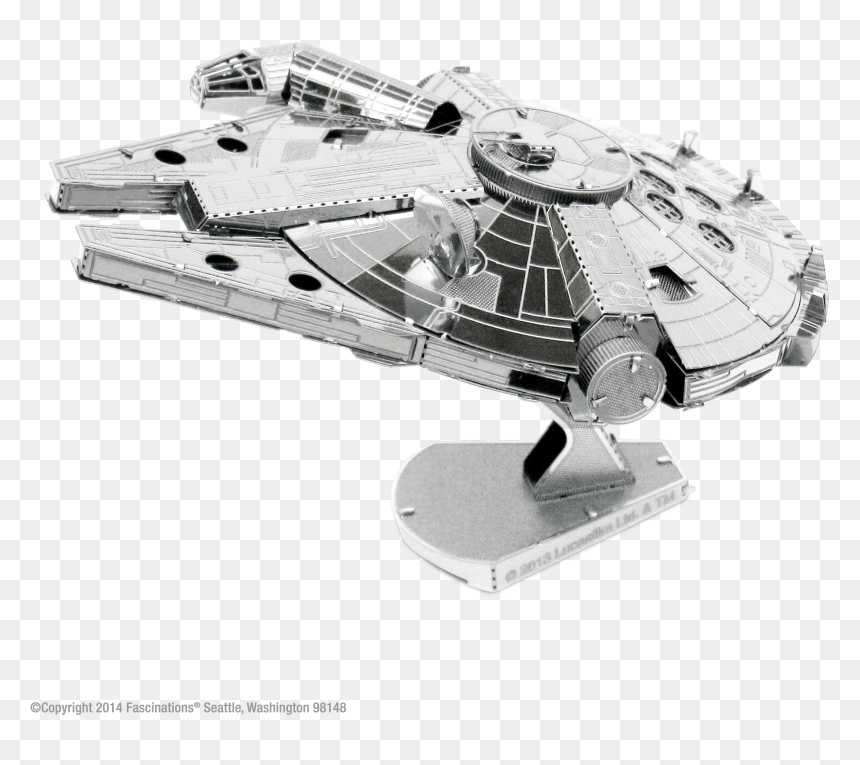 Metal Star Wars Models, HD Png Download - millennium falcon png