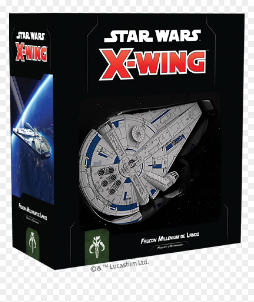 X Wing Miniatures Lando's Millennium Falcon, HD Png Download - millennium falcon png