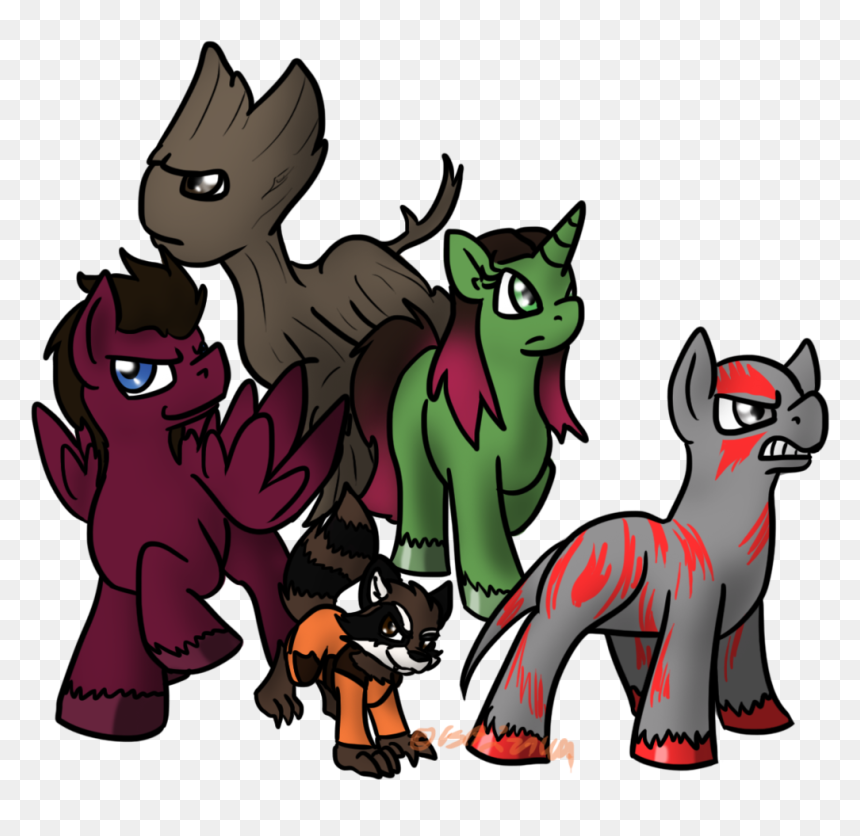 Guardians Of The Galaxy My Little Pony, HD Png Download - raccoon png