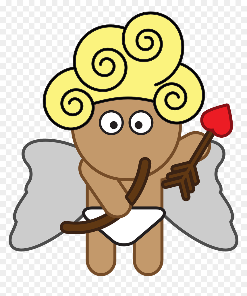 Cupid Valentine Cartoon, HD Png Download - cupid png
