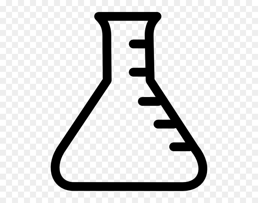 Beaker Clipart Black And White, HD Png Download - beaker png
